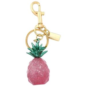 NWT Gold and Pink Pineapple Keychain Bag Charm